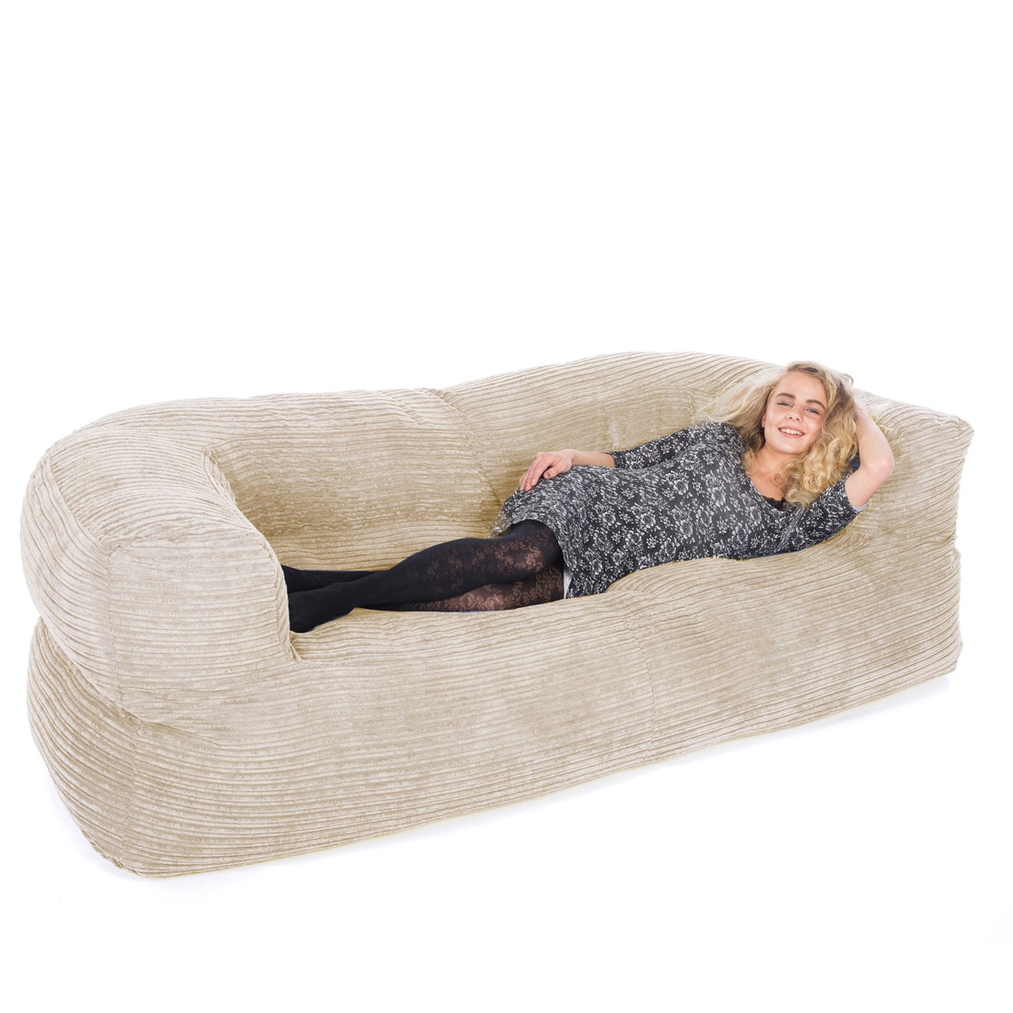 Jumbo Corduroy Couch Bean Bag, Handmade in the UK, Beans Included ...