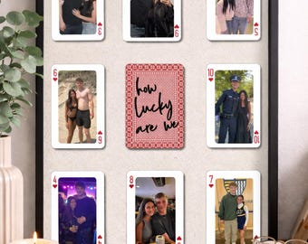 Plantilla de tarjeta personalizable de Canva: ¡Qué suerte tenemos!