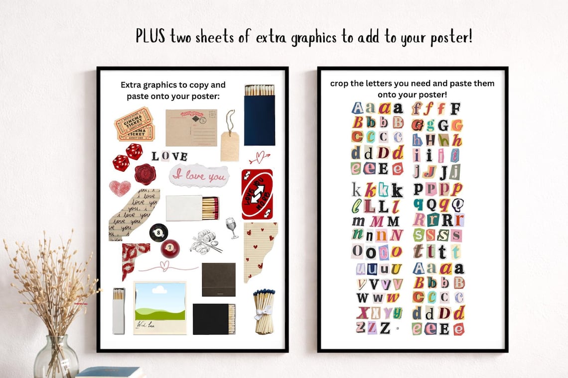 Matchbook Poster Customizable Canva Template Etsy