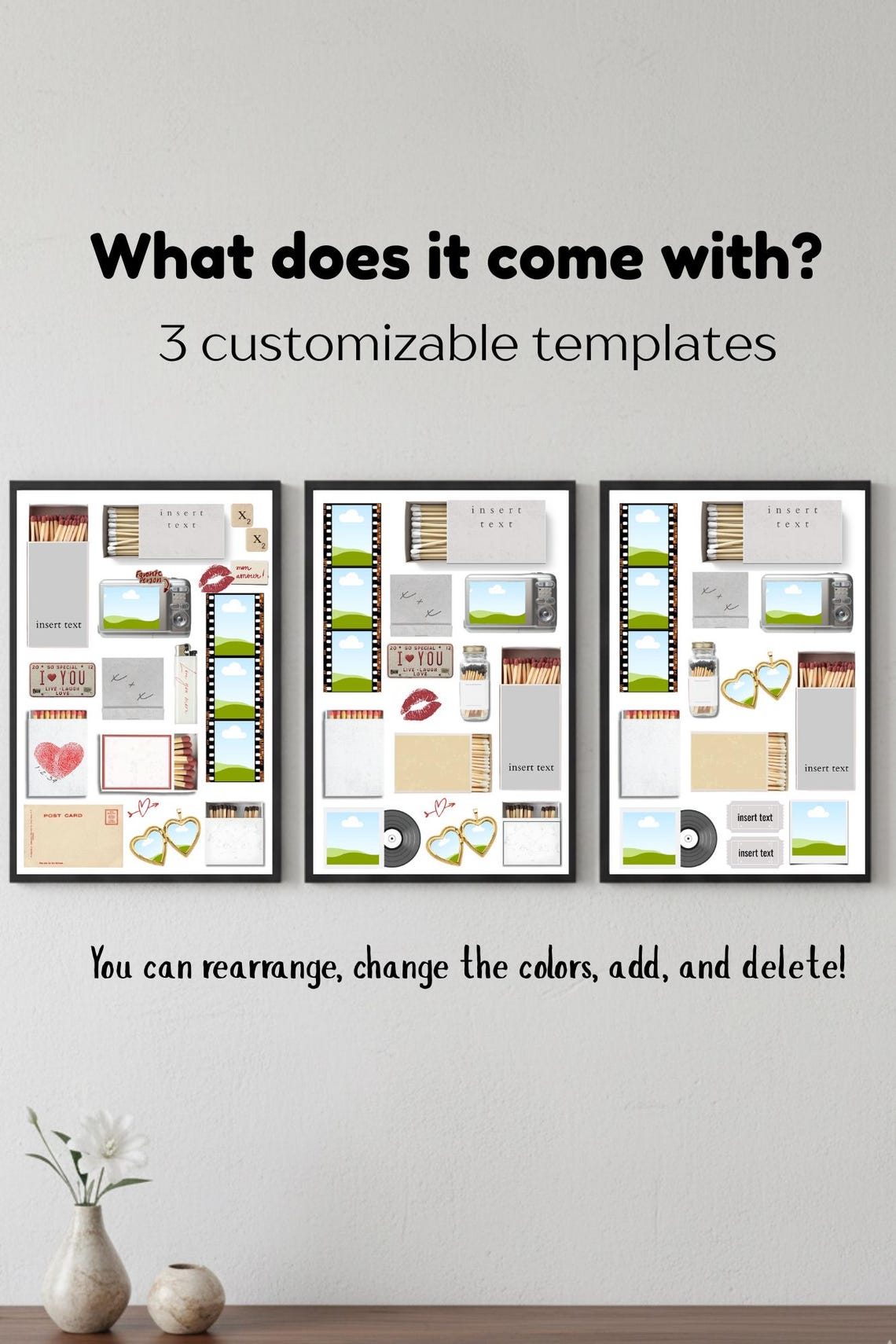 Matchbook Poster Customizable Canva Template Etsy