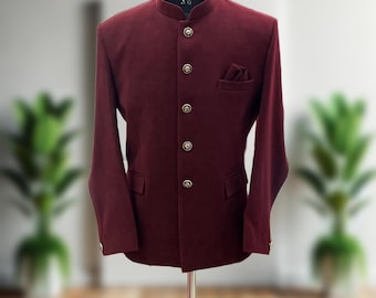 Handgemachter Bandhgala Jodhpuri Anzug: Herrenhochzeitskleidung