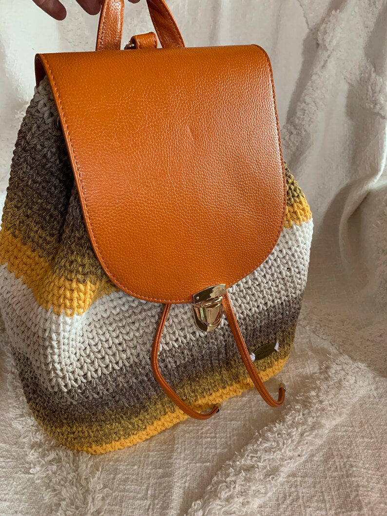 Crocheted Backpack - Etsy