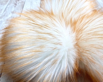 Amber Pom, Faux Fur Pom Poms, Faux Fur, Beanie Toppers, Fake Fur Pom, Pom Poms, Faux Fur Pom Poms for Hats, Luxury Faus Fur Pom