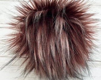 Roxy Pom, Faux Fur Pom Poms, Faux Fur, Beanie Toppers, Fake Fur Pom, Pom Poms, Faux Fur Pom Poms for Hats, Luxury Faus Fur Pom