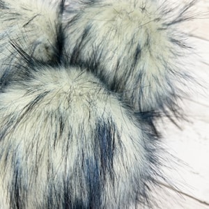 Deep Blue Sea Faux Fur Pom: Beanie Topper