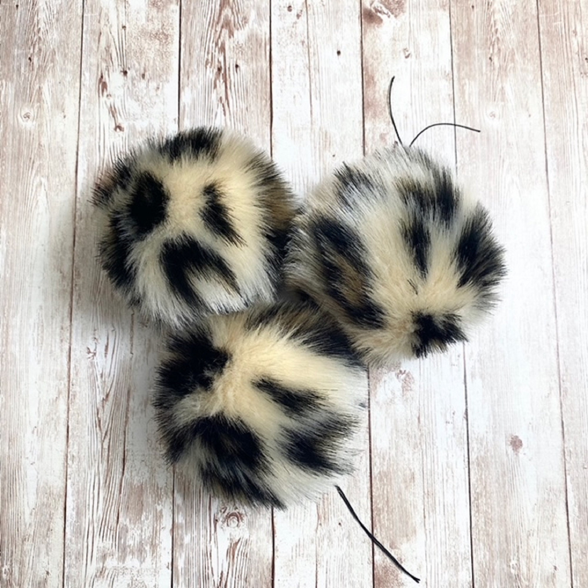 Leopard Faux Fur Pom Pom: Beanie Topper, 4-6 Inch - Etsy