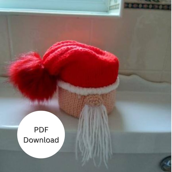 Sentro Gonk Toilettenpapierhalter Muster, Weihnachtsgeschenk, Addi 48 Rundstrickmaschine, Sofort PDF Download