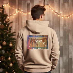 Surf Tracks Hoodie,Weltkarte Surf Top,Cooles Urlaub Shirt,Herren Geburtstagsgeschenk,Sommer Vibe Shirt.bsach Liebhaber Hoodie,Unisex College Hoodie