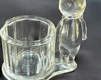 Vintage Clear Glass Kewpie Doll - by B. Shackman Co. New York