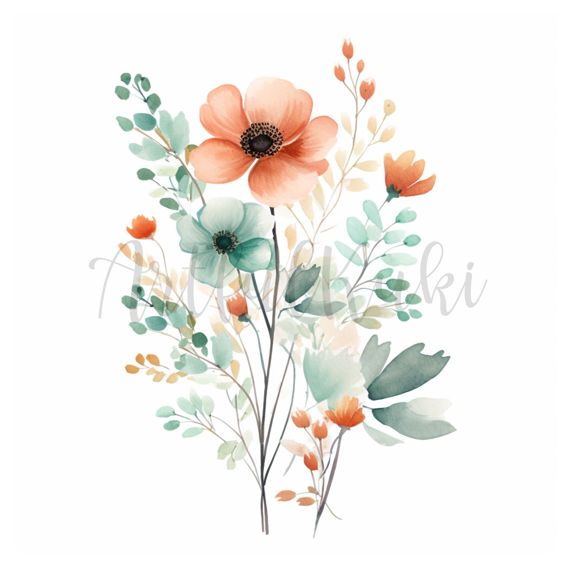 Mint Flowers Clipart 