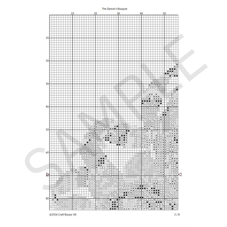 Ballet Skort Pattern Ballet Shoes Cross Stitch Pattern, the Dancer’s Bouquet, Pink Pointe ...