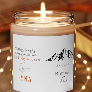 Bridesmaid candle bridesmaid proposal candle bridesmaid propsal candle bridesmaid candle favors Bridesmaid Gifts  Maid of Honor Gift candle