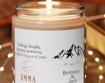 Bridesmaid candle bridesmaid proposal candle bridesmaid propsal candle bridesmaid candle favors Bridesmaid Gifts  Maid of Honor Gift candle