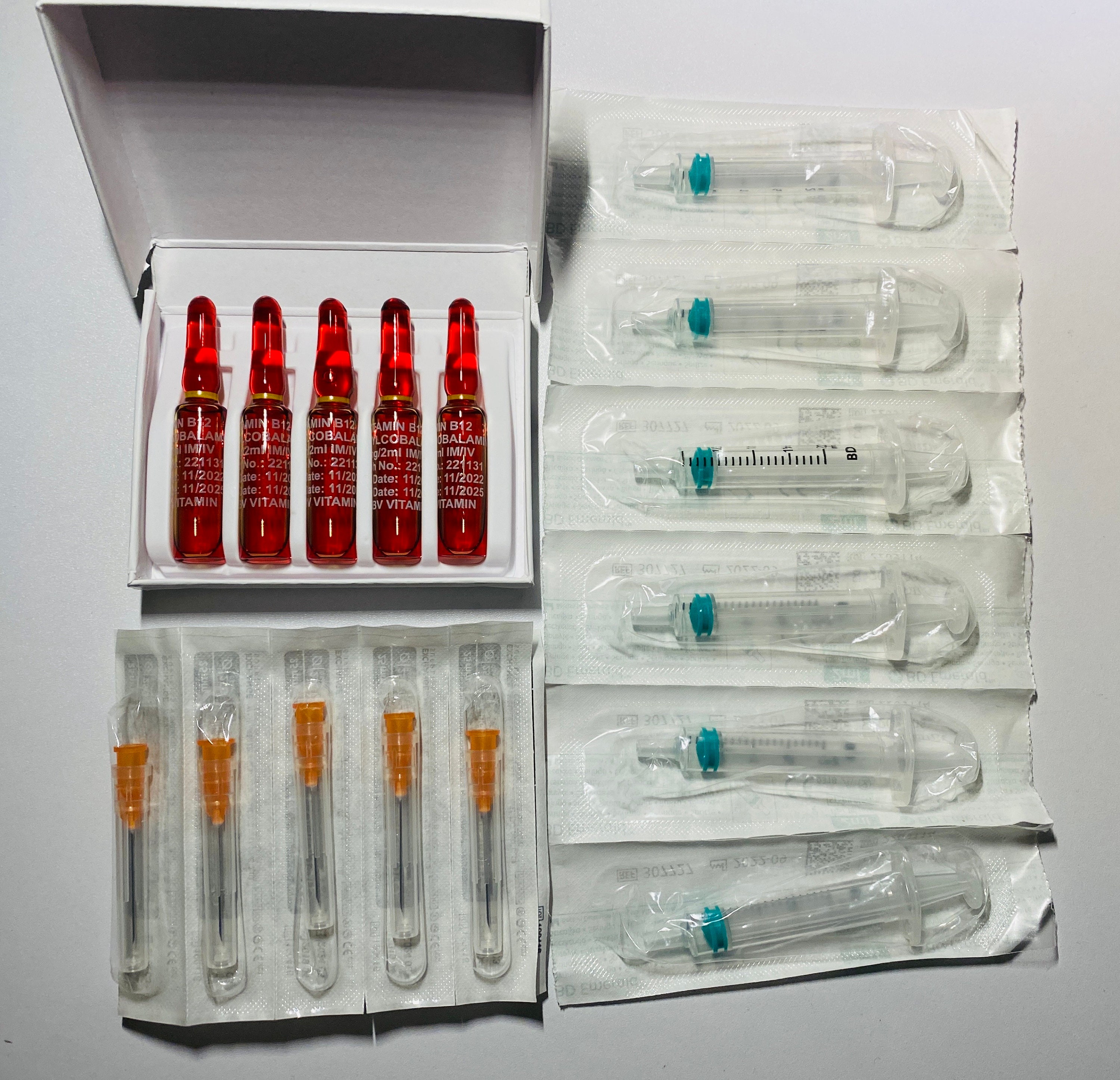 5 X Ampoule B12 Methylcobalamin 2ml With Full Kit Etsy UK
