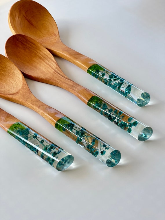 Sky Series 4 Piece Handmade Unique Bamboo Serving and Cooking