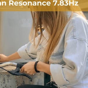 7,83 Hertz Erdungsarmband, Schumann Resonanz Silikon Armband, EMF Reduzierendes Handband, Stress und Schmerzlinderung, pasive Energie Armband