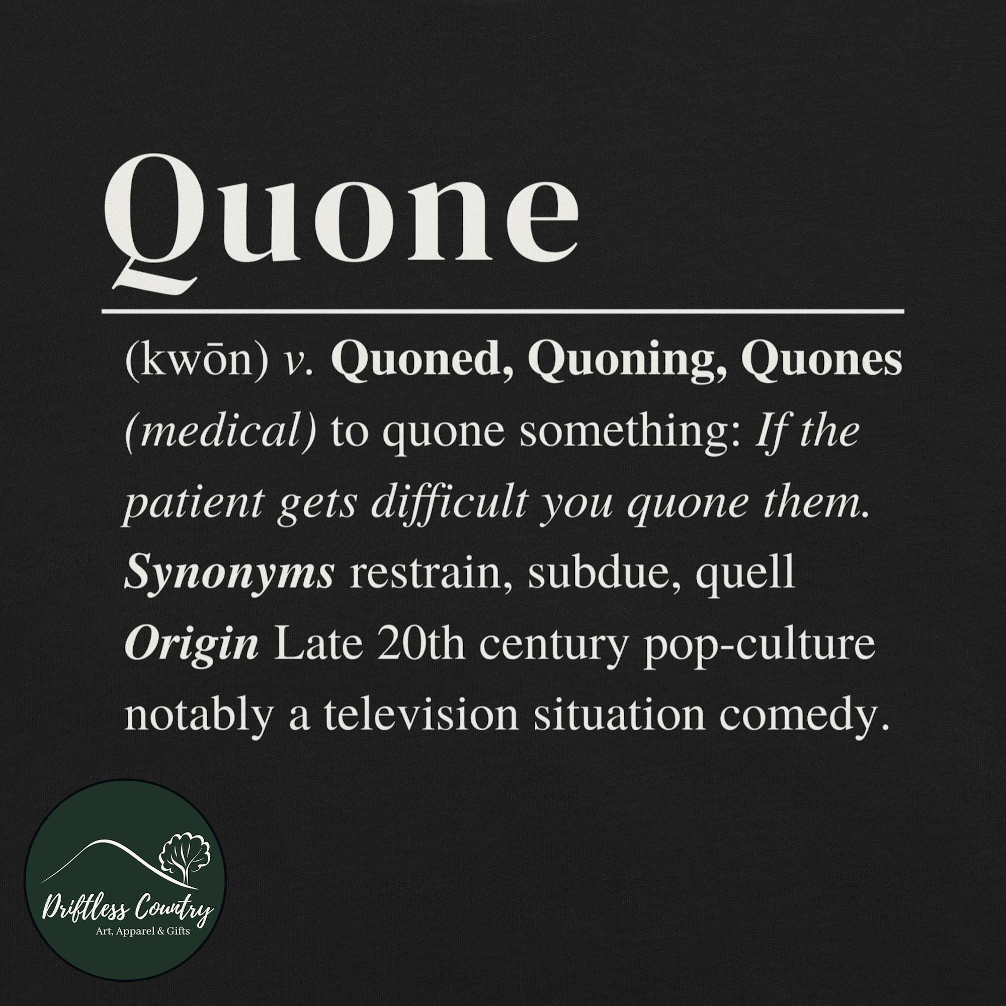 Quone Quone Definition Seinfeld Shirt, Funny 90s TV Sitcom Quote T-shirt ...