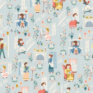 Little Women Main Dusk by Jill Howarth for Riley Blake Fabric by the yard