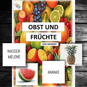 Fruit Reading Memory Elementary school Nutrition Eating Healthy Fruits Nutrients Vitamins Energy Strength Reading Children Learning Practicing Teacher Playful