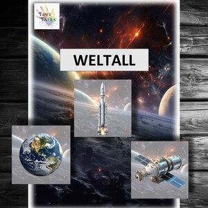 Ruimte Fotokaarten Planeet UFO Aliens Aarde Armstrong Melkweg Universum Leerinteresse Kinderen School Raketspel Leertermen