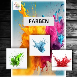 Kleuren leren Kinderen Kleurrijke primaire kleuren Kinderen zien Leren Spelen Denken Montessori Kleuterschoolproject Wiegopvoeder Oefenen Kita