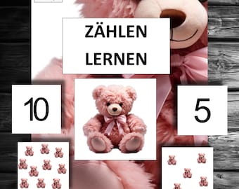 Numbers Counting Counting Children Kindergarten School Playing Learning Game Kita Montessori Mathematics Math Practice Homework Exercises Holiday Idea