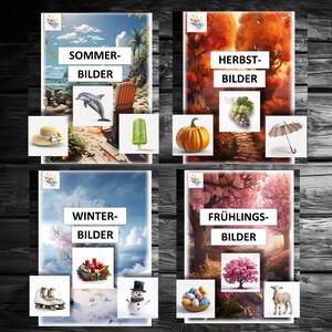 Saisons Printemps Été Automne Hiver Horloge annuelle Mois Thèmes Maternelle École Enseignant Éducateur Projet Processus Jouer Apprendre Carte
