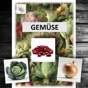 Vegetable Cards Healthy Nutrition Eating Vitamins Picture Cards Children Kindergarten School Playing Learn Potato Tomato Lettuce Corn Broccoli