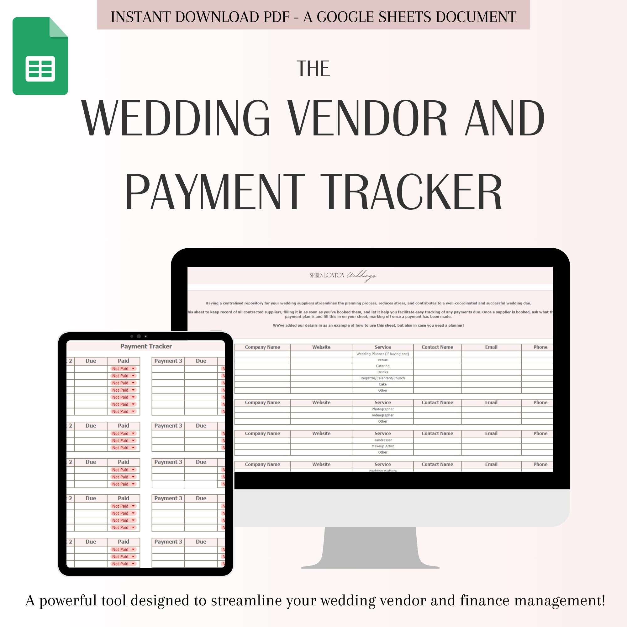 wedding-vendor-and-payment-tracker-digital-budget-tracker-wedding-vendor-contact-list-google-sheets-wedding-vendor-management-etsy