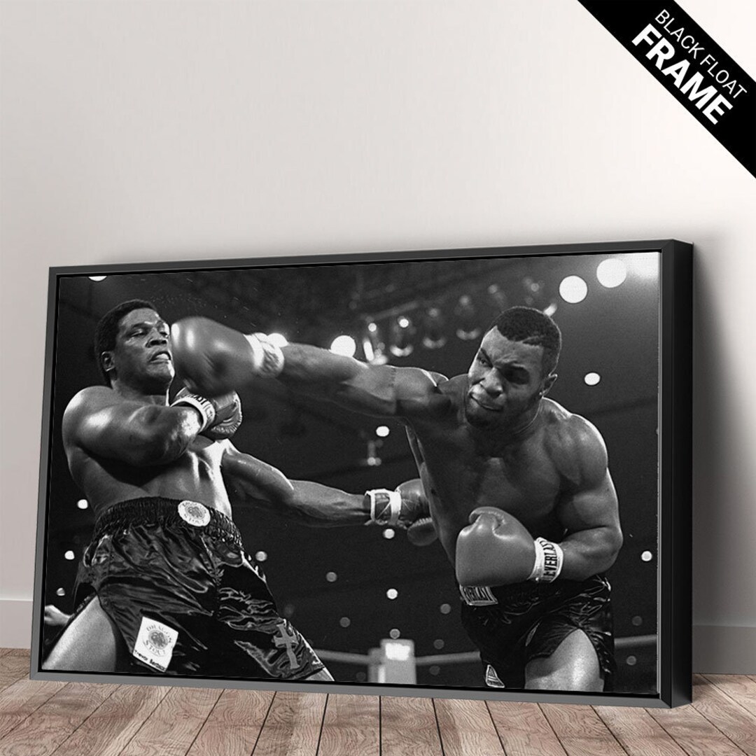 Mike Tyson Boxing Canvas Wall Art Print. High Quality Free Shipping