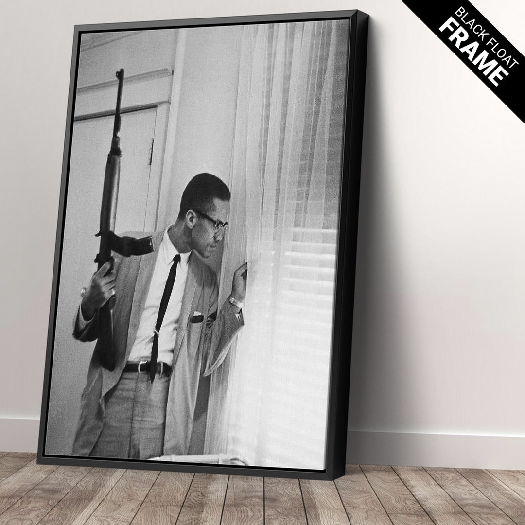 Malcolm X Canvas Wall Art Print. High Quality Free Shipping, Easy and
