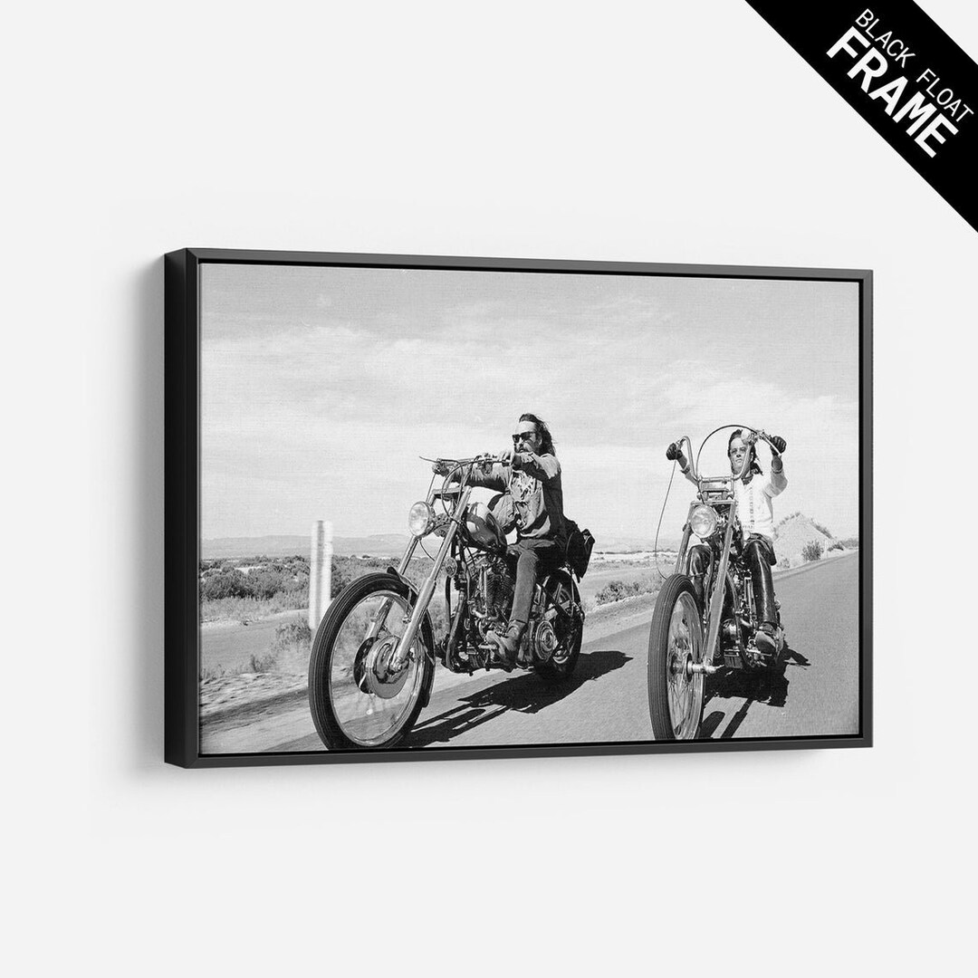Easy Rider 1969 Iconic Bike Canvas Wall Art Print. High Etsy