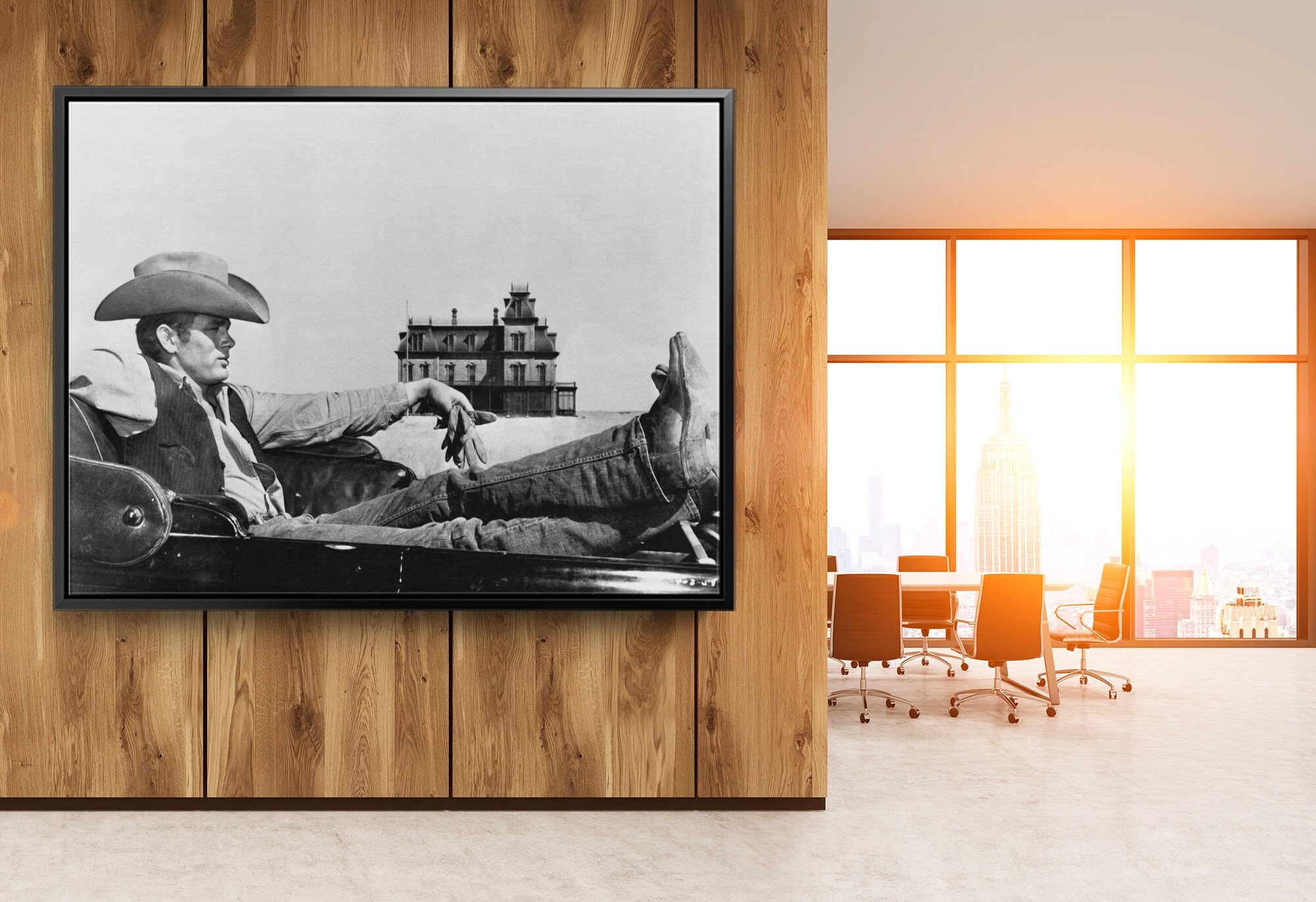 James Dean Giant Set Canvas Wall Art Print. High Quality Free Shipping