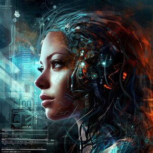 Digital Art Contemporary Printable Art, Beautiful Digital Images Downloadable, Futuristic Art.