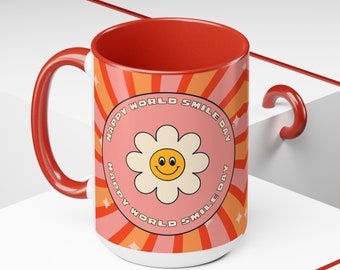 Ceramic Coffee Mug Good Morning Coffee Cup Beautiful 15oz Tea Mug Happy Inspirational Mug Morning Coffee Tea Lover Gift