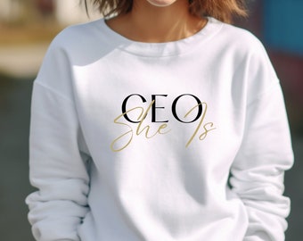 Womens Sweatshirt Crewneck Women's Empowerment Sweatshirt Empowering Statement Stylish and Comfortable Pullover Gift for Her Successful