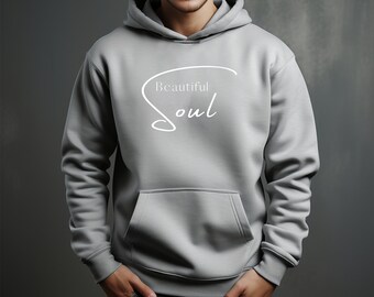 Unisex Hoodie Inspirational Affirmations Beautiful Soul Comfort Colors Gift for Him Gift for Her Stylish Hoodie Cozy Sweatshirt