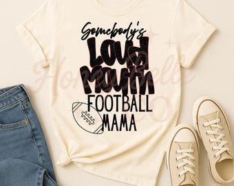 Loud Mouth Football Mama PNG