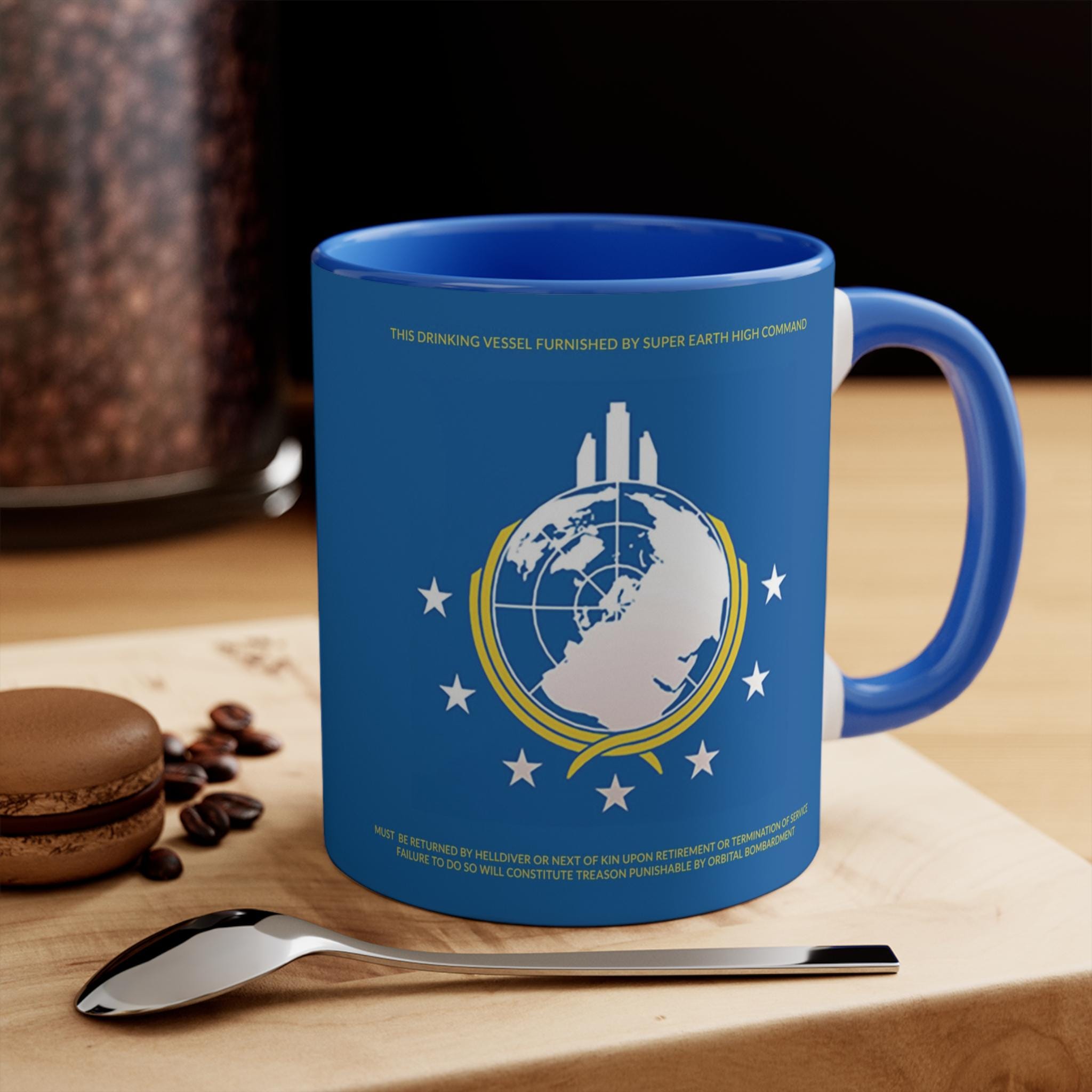 LIBER- TEA MUG (Blue) | Helldivers Gift Mug
