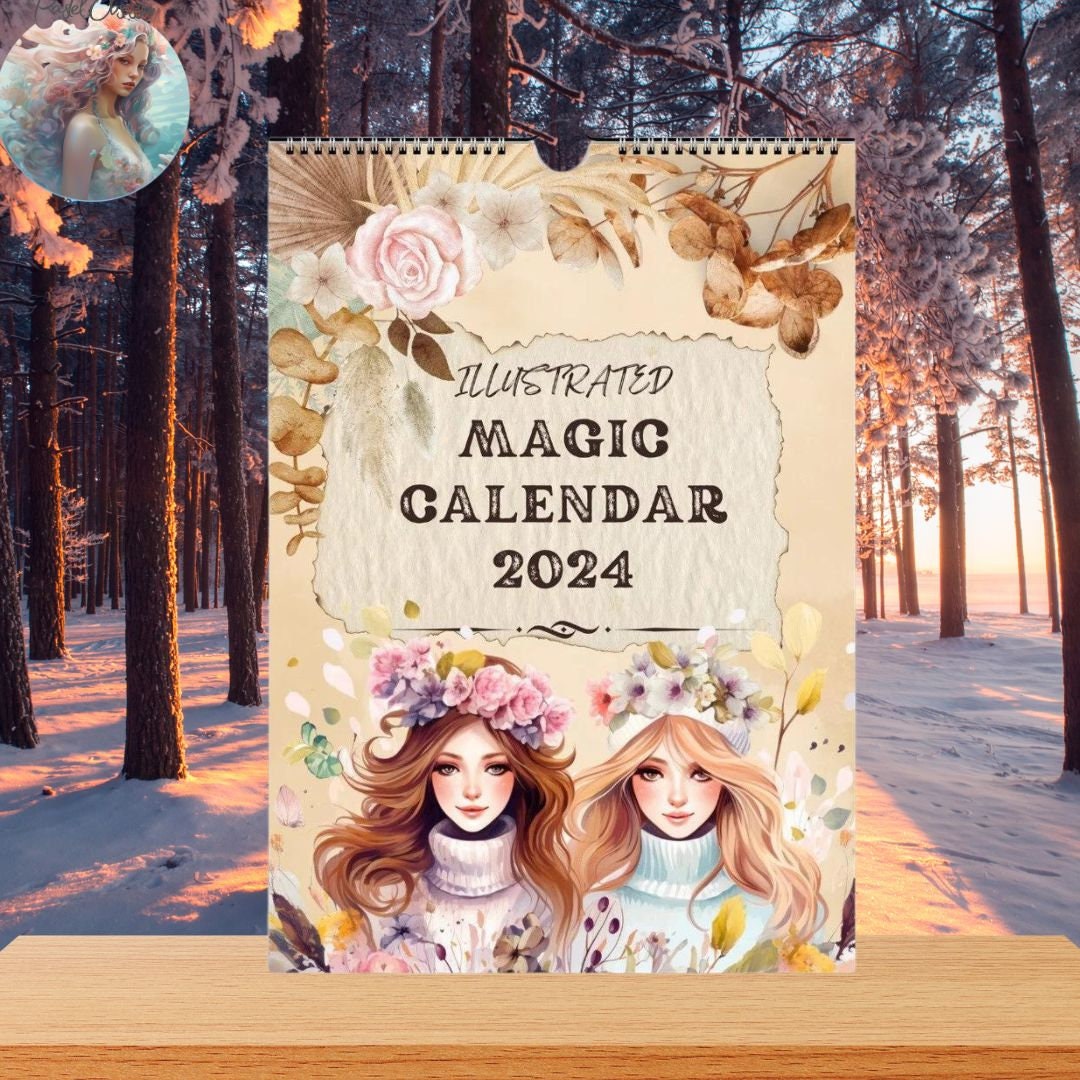 Magic Calendar 2024 Wall Calendars Gift 2024 Etsy