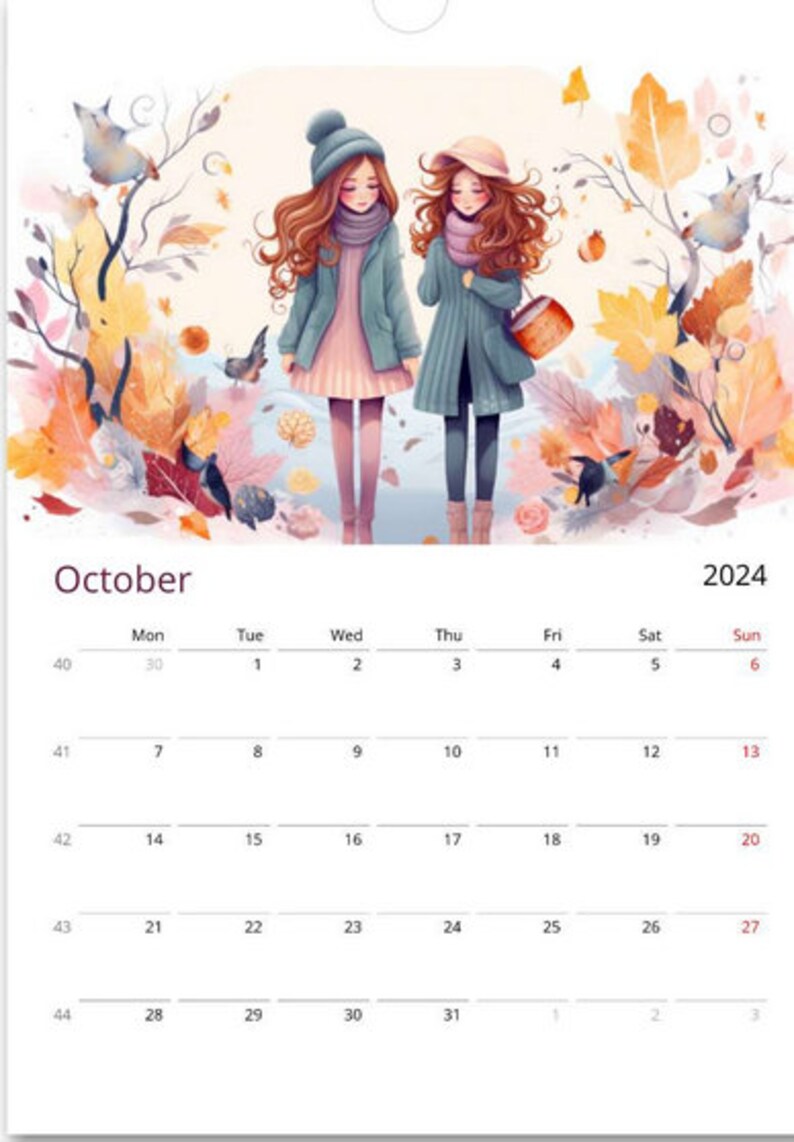 Magic Calendar 2024 Wall Calendars Gift 2024 Etsy