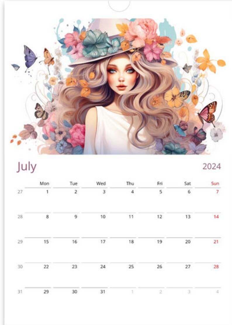 Magic Calendar 2024 Wall Calendars Gift 2024 Etsy