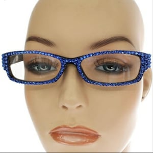Swarovski Crystal Vintage Rhinestone Cat Eye Reading Glasses for Women and Girls, Unique Gift Idea for Mom, Gift for Book Lover (FREE GIFT)