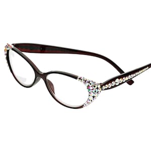 Unique Vintage Crystal Bedazzled Bling Reading Glasses, Sparkly Readers for Her Sparkly Readers, 2025 Holiday Gift Idea for Mom - FREE GIFT!