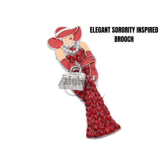 red dress brooch Fabric Red Rose Brooch Pin with Crystal Rhinestone Floral Flower Decorative Dress Brooch for Women and Men Wedding