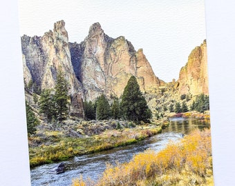 Smith Rock I Giclée Print, Oregon High Desert Wall Art, Central Oregon Landscape Print