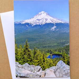 Mount Hood I Greeting Card, Oregon Mountain Note Card, PNW Greeting Card for Nature Lovers