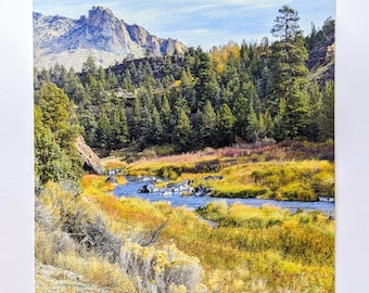 Along the Crooked River Giclée Print, Central Oregon Wall Art, Smith Rock Landscape Photography