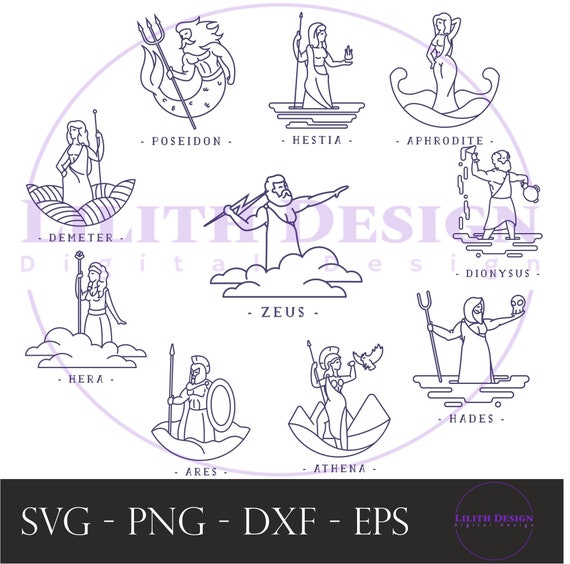 Mythology Character Svg, Png, Goddess Aphrodite, Unleash the Power of the Gods, Tshirt Print, Digital Design