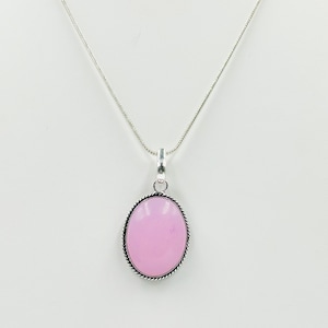 Natural Rose Quartz Pendant, Pink Rose Quartz Pendant - Rose Quartz Crystal Necklace - Raw Quartz Necklace - Pink Crystal Necklace - Gift